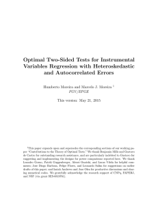 Optimal Two-Sided Tests for Instrumental Variables Regression with Heteroskedastic and Autocorrelated Errors