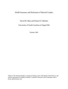 Health Insurance and Retirement of Married Couples