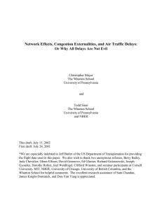 Network Effects, Congestion Externalities, and Air Traffic Delays :