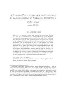A Random-Field Approach to Inference in Large Models of Network Formation