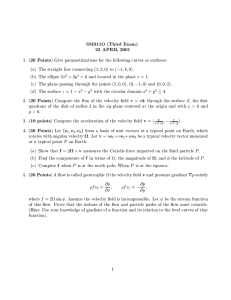 SM311O (Third Exam) 23 APRIL 2001 20 Points