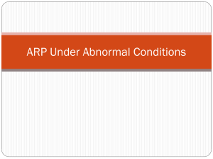 ARP Under Abnormal Conditions