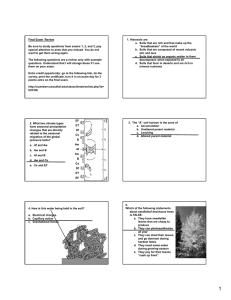 Final Exam  Review 1. Histosols are