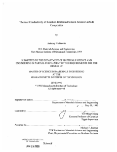 Thermal Conductivity  of Reaction-Infiltrated  Silicon-Silicon  Carbide Composites by