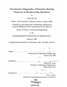 Non-Invasive  Diagnostics  of  Excessive  Bearing by