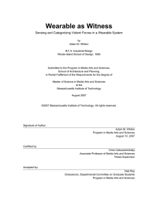 Wearable as Witness