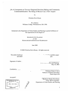 iNo Al Aeropuerto en Texcoco! Regional Decision-Making and Community