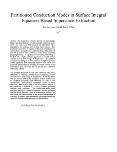 Partitioned Conduction Modes in Surface Integral Equation-Based Impedance Extraction