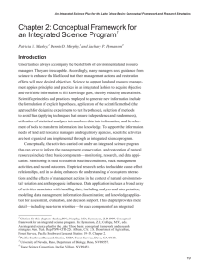Chapter 2: Conceptual Framework for an Integrated Science Program Introduction