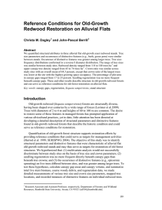 Reference Conditions for Old-Growth Redwood Restoration on Alluvial Flats Christa M. Dagley