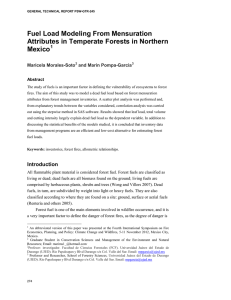 Fuel Load Modeling From Mensuration Attributes in Temperate Forests in Northern Mexico