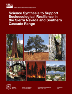 Science Synthesis to Support Socioecological Resilience in the Sierra Nevada and Southern