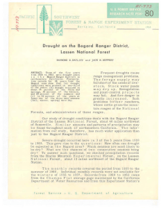 80 Drought  on  the  Bogard  Ranger ... Lassen  National  Forest §or r  I 'l .c.r