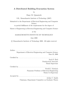 A Distributed Building Evacuation System Dany M. Qumsiyeh