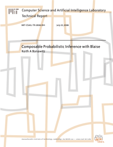 Composable Probabilistic Inference with Blaise Computer Science and Artificial Intelligence Laboratory