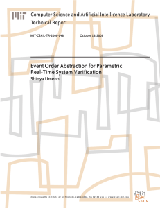 Event Order Abstraction for Parametric Real-Time System Verification Technical Report