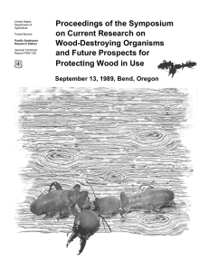 Proceedings of the Symposium on Current Research on Wood-Destroying Organisms