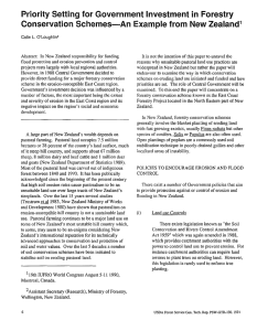 Priority Setting for Government Investment in Forestry