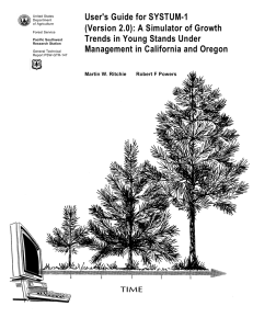 User's Guide for SYSTUM-1 (Version 2.0): A Simulator of Growth