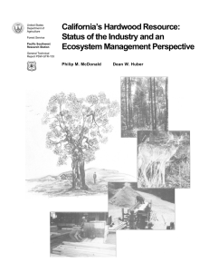 California’s Hardwood Resource: Status of the Industry and an Ecosystem Management Perspective