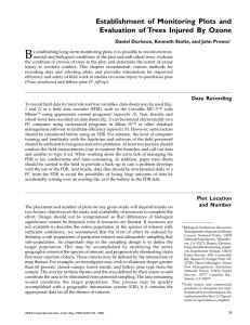 B Establishment of Monitoring Plots and