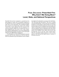 P D : Prescribed Fire: Why Aren’t We Doing More?
