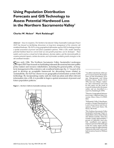 Using Population Distribution Forecasts and GIS Technology to Assess Potential Hardwood Loss