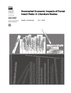 Nonmarket Economic Impacts of Forest Insect Pests:  A Literature Review