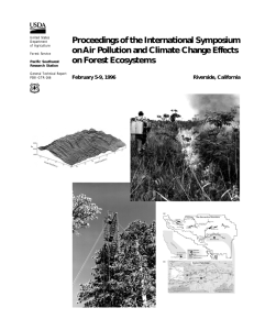 Proceedings of the International Symposium on Forest Ecosystems