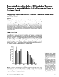 Geographic Information System (GIS) Analysis of Ecosystem