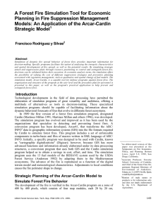 A Forest Fire Simulation Tool for Economic