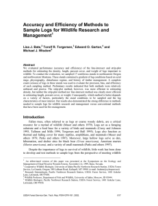 Accuracy and Efficiency of Methods to Management