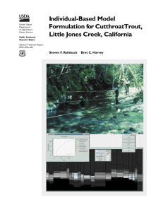 Individual-Based Model Formulation for CutthroatTrout, Little Jones Creek, California
