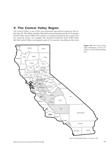 V.  The  Central  Valley  Region