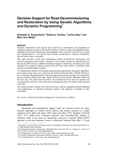 Decision Support for Road Decommissioning and Restoration by Using Genetic Algorithms
