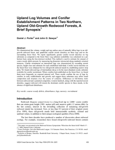 Upland Log Volumes and Conifer Establishment Patterns in Two Northern,