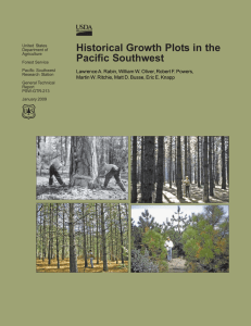 Historical Growth Plots in the Pacific Southwest