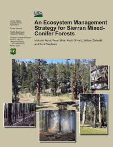 An Ecosystem Management Strategy for Sierran Mixed- Conifer Forests