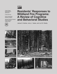 Residents’ Responses to Wildland Fire Programs: A Review of Cognitive and Behavioral Studies
