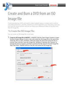 Create and Burn a DVD from an ISO Image file