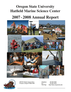 2007 - 2008 Annual Report Oregon State University