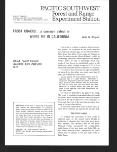 PACIFIC SOUTHWEST Forest and Range Ex~eriment Station