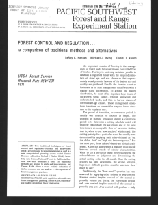 Forest and Experiment St ation Range .