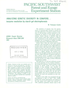 PACIFIC  SOUTHWEST Forest and Range Experilllent Station Do