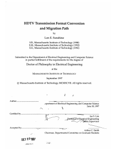 HDTV  Transmission Format Conversion and Migration Path