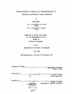 INFLUENCE ON  PHOTOVOLTAIC  ENERGY  CONVERSION by PAOLO RAVA (1975)
