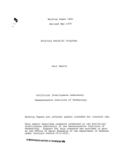 Working  Paper  164c Revised May  1979 Carl  Hewitt