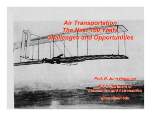 Air Transportation The Next 100 Years Challenges and Opportunities MIT