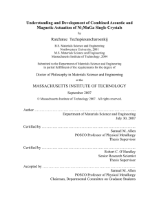 Understanding and Development of Combined Acoustic and Magnetic Actuation of Ni