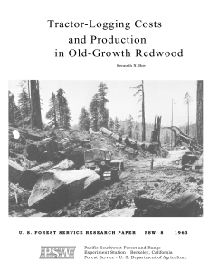 Tractor-Logging Costs and Production in Old-Growth Redwood